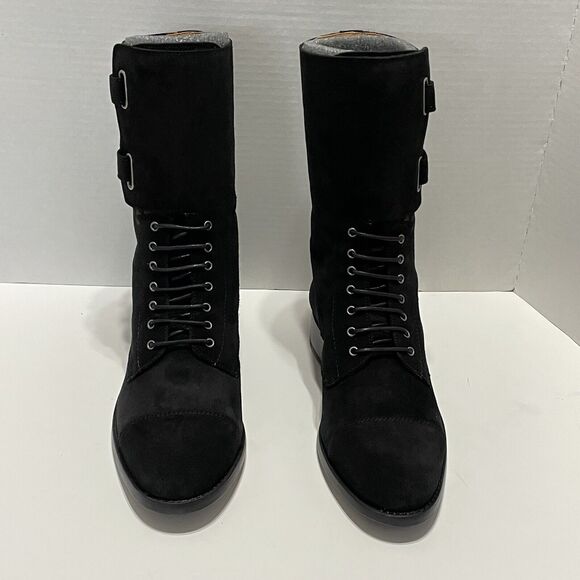 Cobra Society Javier Men’s Black Suede Short Moto Riding Boots Size EU 40 US 7 - Picture 3 of 12